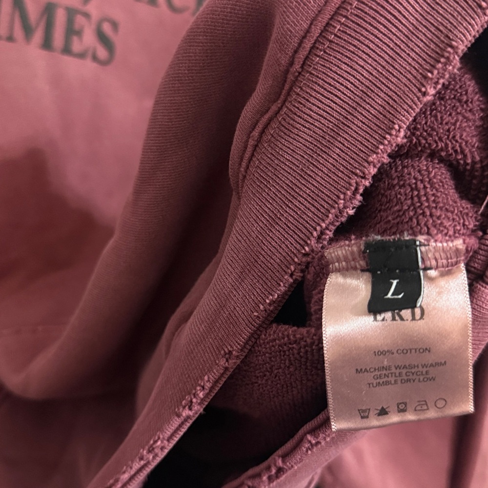 Enfants Riches Déprimés Burgundy Hoodie - Picture 5 of 5